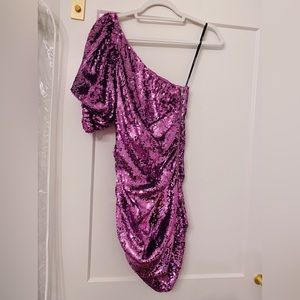 Love and Lemons purple sequin dress